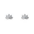 Sterling Silver Anemone Screw Earrings, 2025 New Trendy Minimalist Design-0-3