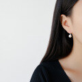 wholesale S925 Sterling Silver Korean Minimalist Versatile Style Freshwater Pearl Ear Hook Earrings for Women-0-3