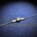 925 Sterling Silver Moissanite Angel Wing Bracelet for Women-0-0