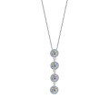 Metal Cross-Border Live Sale Hit: Princess Full-Diamond Moissanite Bracelet & Adjustable Necklace Wholesale-0-3