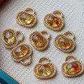 wholesale S925 Silver New Natural Flower Amber Bag Pendant Floral Fresh Necklace New Chinese Style Accessory-0-1