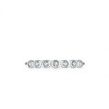 925 Silver Moissanite Ring Women's Seven-Star Row Ring-0-1