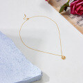 wholesale S925 Silver Plated 14K Gold French Minimalist Luxury Style Star Moon Hollow-Out Necklace-0-3