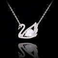 S925 Silver Cross-Border Wholesale Zircon Bear Pendant Necklace-0-5