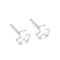 wholesale Sterling Silver S999 Ear Piercing Earrings for Women, Pure Silver Small and Mini Double-ended Ear Studs, Cartilage Ear Studs, Minimalist Ear Piercing Needle Ear Accessories-0-10