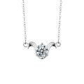 S925 Sterling Silver Moissanite Zodiac Necklace for Women-0-8