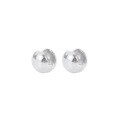 wholesale S925 Sterling Silver Minimalist Spherical Stud Earrings for Women, Classic Versatile Stylish Smooth Ball Shape Elegant Heavy Duty Ear Accessories-0-4