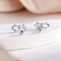 wholesale S925 Sterling Silver Bow Ear Studs High-End Designer Style European and American Fashion Jewelry-0-2