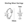 wholesale 925 Silver Women's Four-leaf Clover Heart-shaped Pure Silver Non-removable Ear Cuff Hoop Earrings-0-5