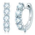 S925 Sterling Silver D Color Moissanite Starry Shining Earrings-0-8