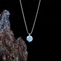 S925 Sterling Silver Moissanite Necklace, Minimalist Style, Ready Stock-0-1