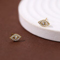 wholesale S925 Sterling Silver Evil Eye Zircon Earrings For Women,-0-1