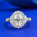 wholesale S925 Silver New Style 15 Carat Solitaire Hand-Tied Flower Ring Luxury Fashion Daily Elegant-0-0