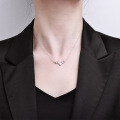 S925 Sterling Silver "Always with You" Luxury Choker Necklace, Tarnish-Resistant-0-2