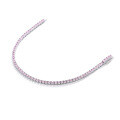 Sterling Silver Full-Diamond Color Zircon Bracelet for Women-0-6