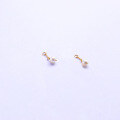 wholesale 925 Silver Ear Clip Without Piercing for Women, Ins Small and Niche, Ultra Fairy Tassel Earrings, Natural Pearl Earrings, Small and New Style-0-7
