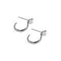 wholesale S925 Sterling Silver 450 Korean Version Ins Niche Design Minimalist Versatile S-Shaped Irregular Double-sided Pearl Earrings for Women-0-5