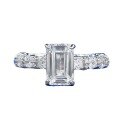 wholesale S925 Sterling Silver 6*9 White Diamond Square Sugar Classic Fashion Ring for Women, High-End Drop Shipping-0-4