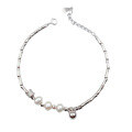 wholesale S925 Sterling Silver Bamboo Segment Crushed Silver Pearl Bracelet, Small Niche Exquisite Elegant High-End String Gift for Female Best Friends-0-4