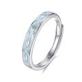 wholesale S925 Sterling Silver Original Design High-end Couple Rings Adjustable Plain Band Rings Valentine's Day Gift-0-173