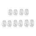 wholesale 925 Sterling Silver Plain Hoop Earrings, Circle Earrings, Light Luxury High-End Ins Style Korean Earrings Wholesale-0-4