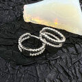 wholesale S925 Sterling Silver Simple Hoop Earrings for Women, Korean Fashion, Trendy, Light Luxury, Versatile Ear Clasp Earrings-0-3