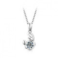 925 Silver Zodiac Pendant with 1-Carat Moissanite Necklace for Women-0-3