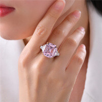 S925 Sterling Silver Geometric Square Wedding Ring for Women, Ins Style Clearance with Free Shipping.-Style A [Clearance Sale with Free Shipping]  US Size 5