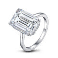 S925 Silver Square Zirconia Ring, Fashion Ins Accessory, Clearance Sale with Free Shipping-0-3