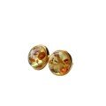 wholesale S925 Silver Minimalist and Elegant Natural Flower Amber Steamed Bun Stud Earrings Live Streaming Supply Chain-0-4