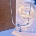 wholesale S925 Sterling Silver Maker Fashion Lily of the Valley Blooming Summer Simple Necklace Light Luxury Pastoral Style Floral Collarbone Chain Gift for Girlfriend-0-3