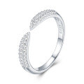 Metal Alloy Stackable Adjustable Open Ring, Custom Moissanite Jewelry Processing-0-0