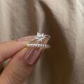 wholesale 925 Sterling Silver Maple Leaf Minimalist Ring Women Korean Style Ins Delicate Simple Stackable Tail Ring Open Adjustable-0-3