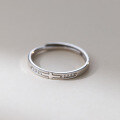 wholesale S925 sterling silver diamond-encrusted cross ring, ins style, trendy and unique, for men and women, gift jewelry R01734-0-4