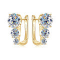 S925 Silver U-Shaped Moissanite D Color Earrings-0-3