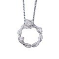 wholesale Metal rose necklace for women, lightweight luxury fashion sophisticated elegance vine camellia collarbone chain TikTok live-0-4
