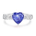 wholesale S925 Sterling Silver High Carbon Diamond Ring Women Tanzanite 8A Zircon Square Ice Flower Cut Color Gemstone Ring Live Streaming Best-Seller Wholesale-0-16