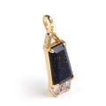 wholesale Silver Plated Gold, Mysterious Vintage Aventurine Pendant from the Japanese Light Jewelry Winter Night Sky Collection S9525-0-0