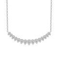 925 Silver Moissanite Necklace, Fashionable and Versatile Smile Pendant with Luxurious Appeal-0-3