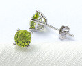 S925 Sterling Silver Oval Emerald-Cut Stud Earrings for Fashionable Commuting-0-7