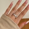 wholesale S925 Sterling Silver INS Style High-End Ring for Women, Exquisite Row Diamond Inlay Design, Versatile Retro Wind Ring-0-3