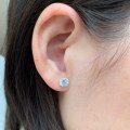 wholesale S925 Sterling Silver 3-6mm Zircon Stud Earrings, Light Luxury Fashion Advanced Sense Versatile Wholesale Earrings-0-3