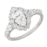 wholesale S925 Sterling Silver High-Carbon Diamond European and American Daily Wear Minimalist Niche Luxury High-End Ring-High Carbon Diamond Luxury Sterling Silver Ring  Size 7 (Mido)