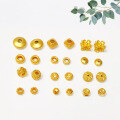 wholesale Metal S925 gold-plated spacer beads, wheel beads, disco beads, lantern beads for bracelet, necklace, string accessories, rope DIY semi-finished products-0-0
