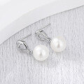 wholesale 925 Sterling Silver Light Luxury High-End Imitation Pearl Earrings with Elegant Tassel Design-0-1