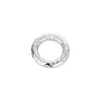 wholesale S925 Sterling Silver Qiankun Circle Hammered DIY Accessory Bracelet Pendant Jewelry Wholesale Materials Factory-209PM/about 1.2g Large quantity can be calculated by gram weight