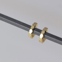 wholesale S925 Sterling Silver Minimalist Polished Faceted Geometric Ear Clasps Korean Commuter Style Elegant Earrings M00627-S925 silver pair silver 925 silver