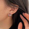 wholesale S925 Metal Geometric Drip Drop Earrings for Women, New Design Ins Light Luxury Ear Studs-0-3