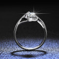 S925 Sterling Silver Moissanite Women's Ring Angel's Kiss Engagement Ring Manufacturer-0-1