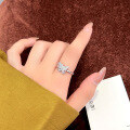 wholesale 925 Sterling Silver Openwork Butterfly Ring for Women, Ethereal and Minimalist Style, Niche and High-End, Adjustable Index Finger Ring-0-2